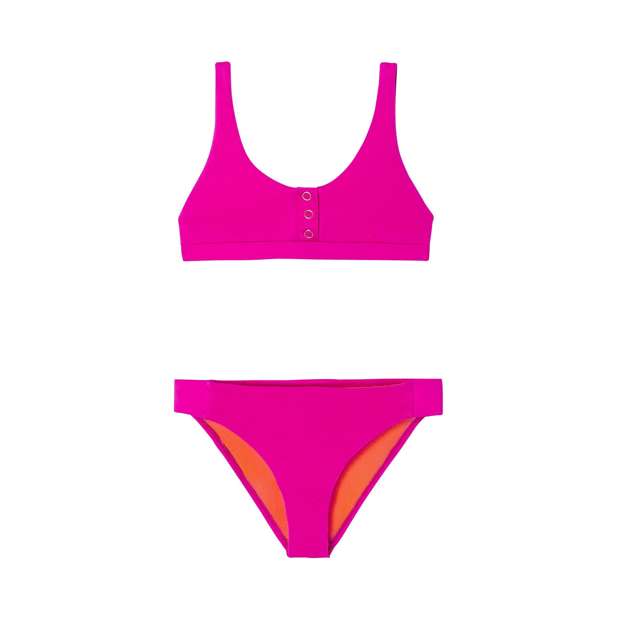 Maillot de bain deux pièces fille anti-uv,  fuchsia  | ACAPULCO