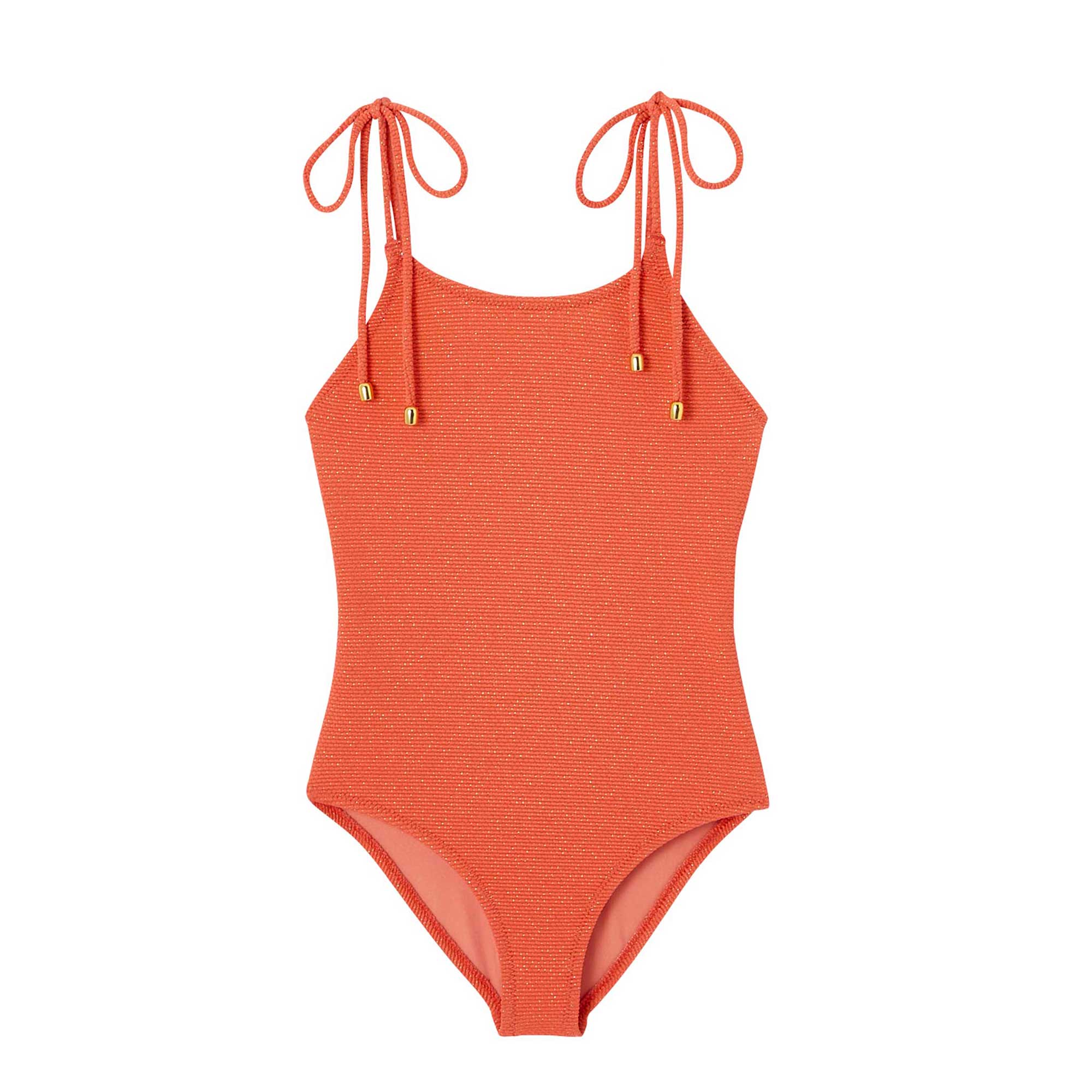One piece swimsuit coral