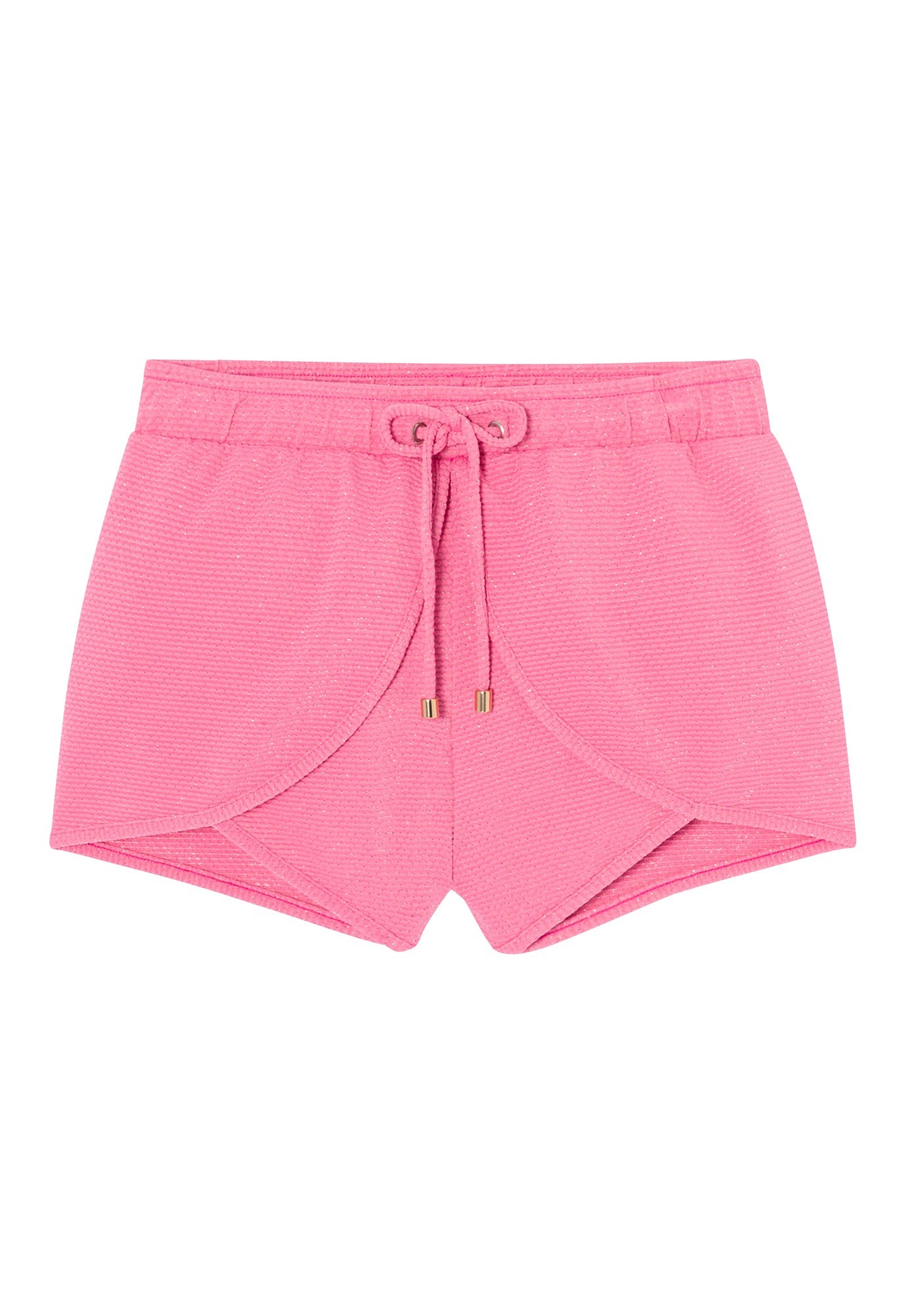 Girls' swim shorts, pink/gold