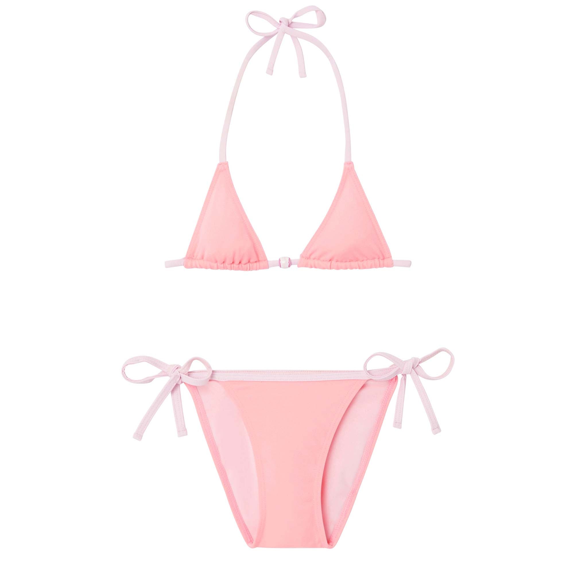 Bikini triangle filles, rose fluo | BERMUDES 2P