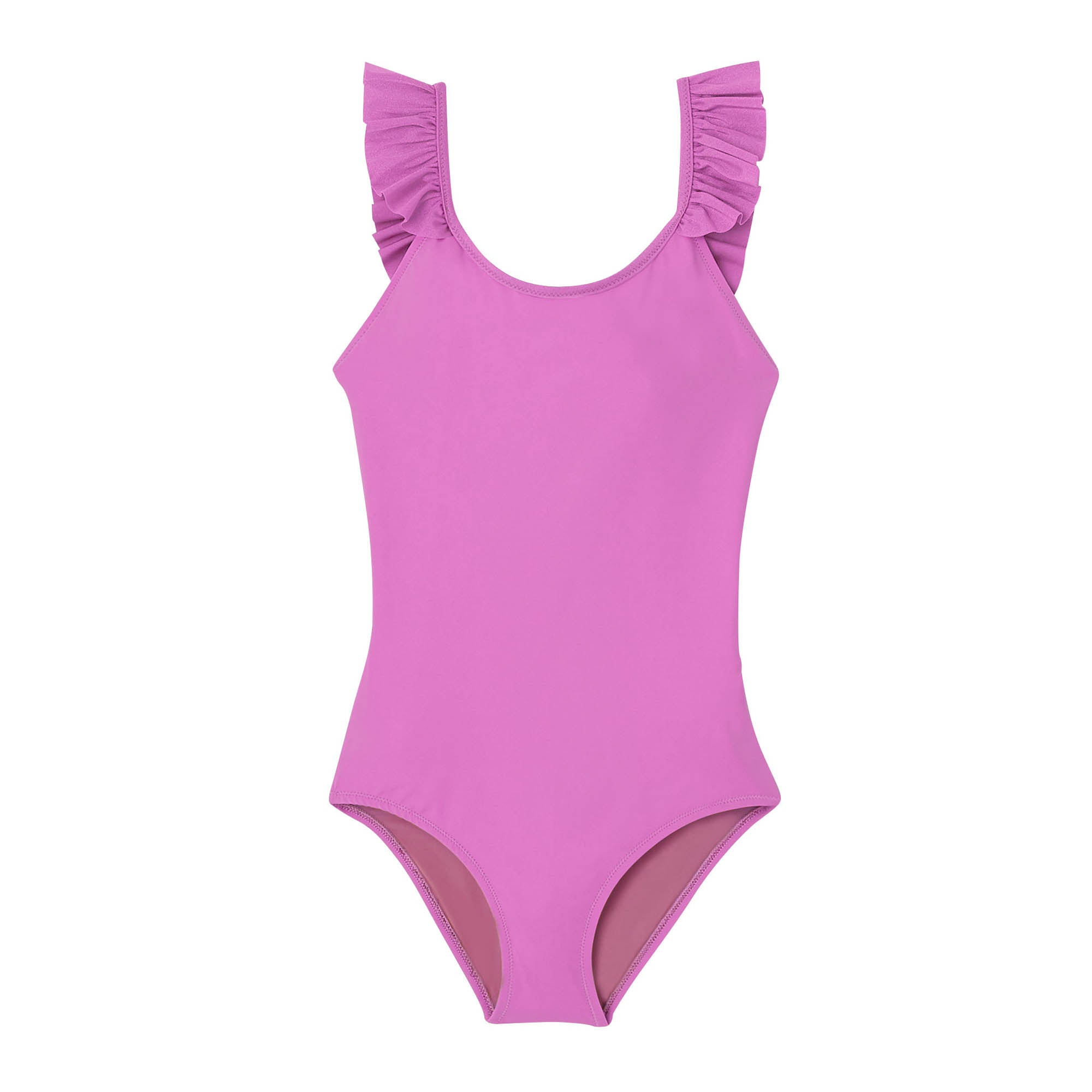 UPF50+ one-piece swimming costume, purple