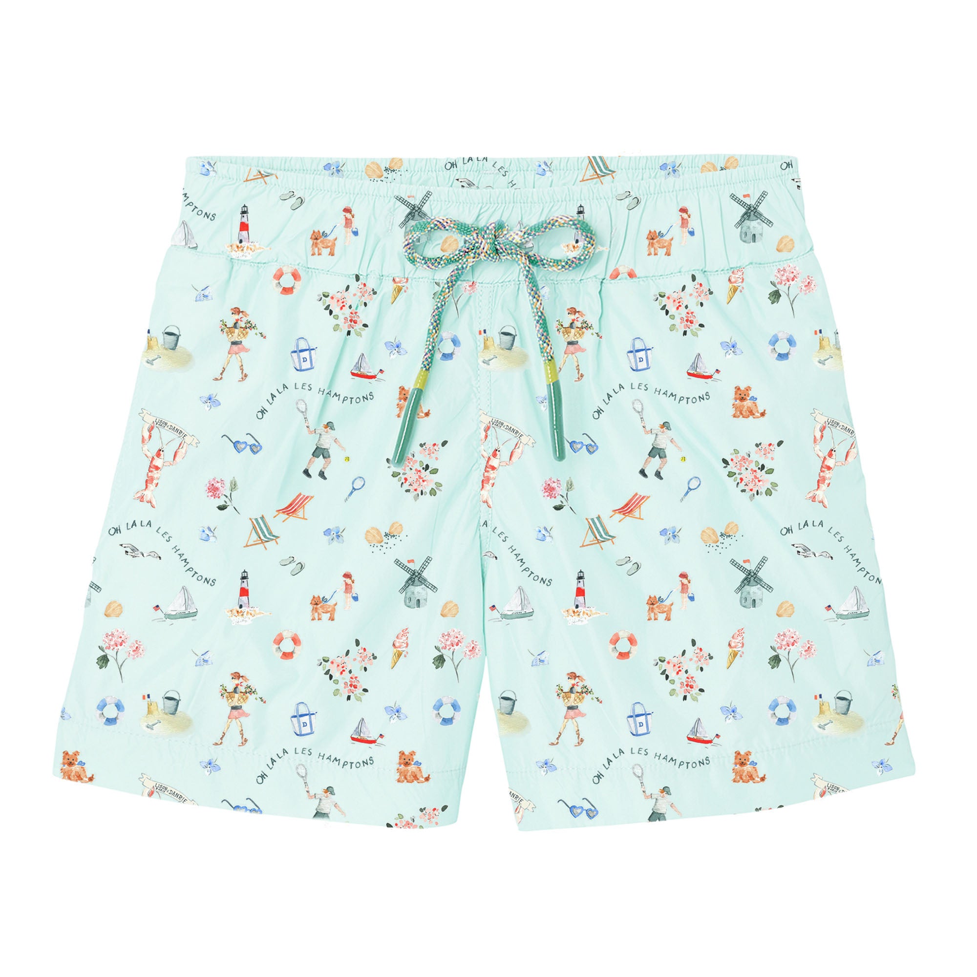 Printed swim shorts, Lison Paris X Danrie