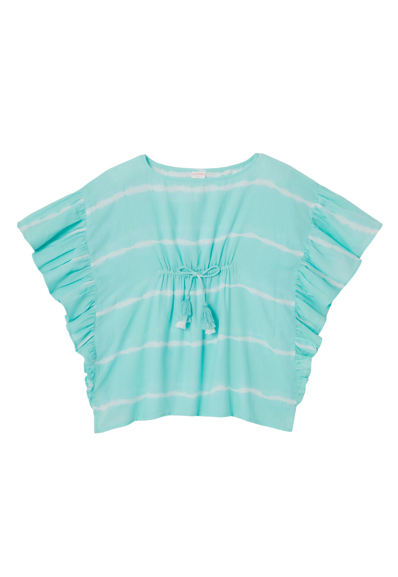 Caftan filles Tie Dye, bleu aqua | DIABOLO SS25