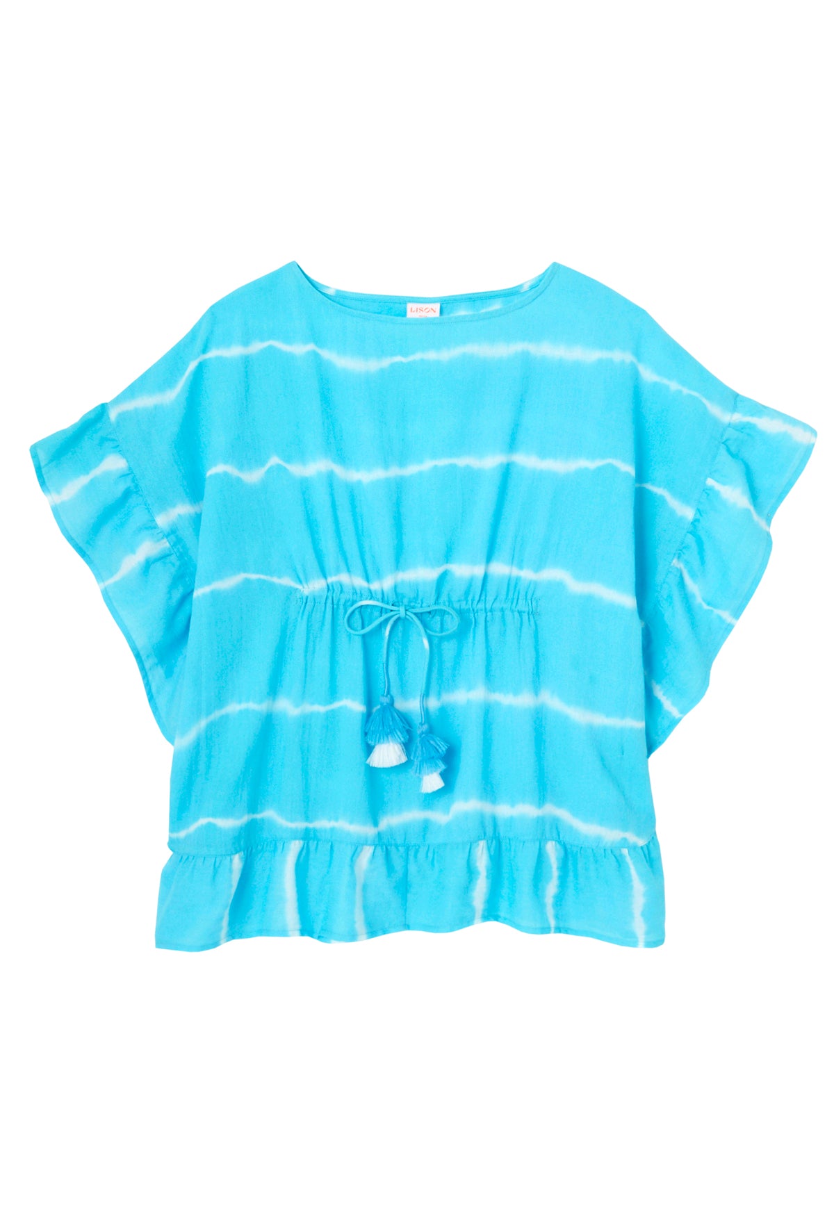 Caftan pour filles Tie Dye bleu aqua