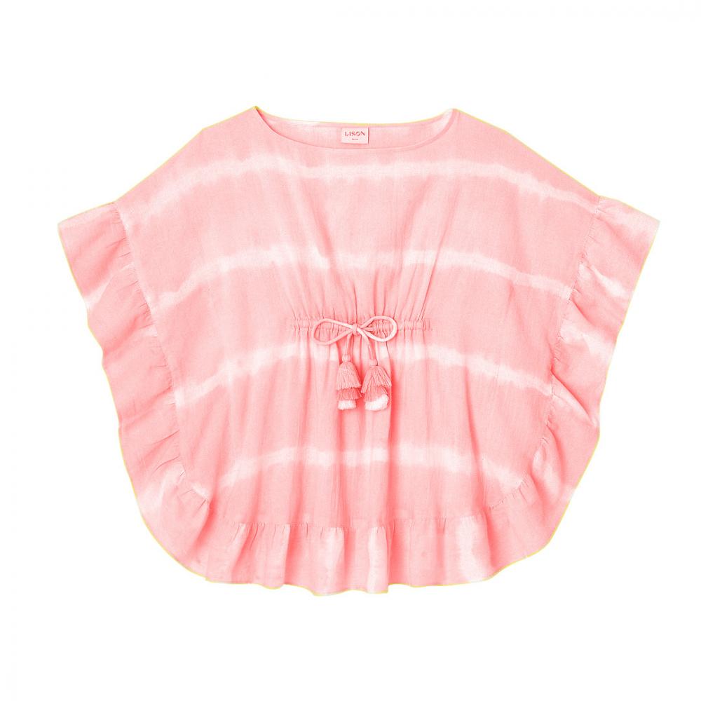 Girls Tie Dye coverup, Pink | DIABOLO