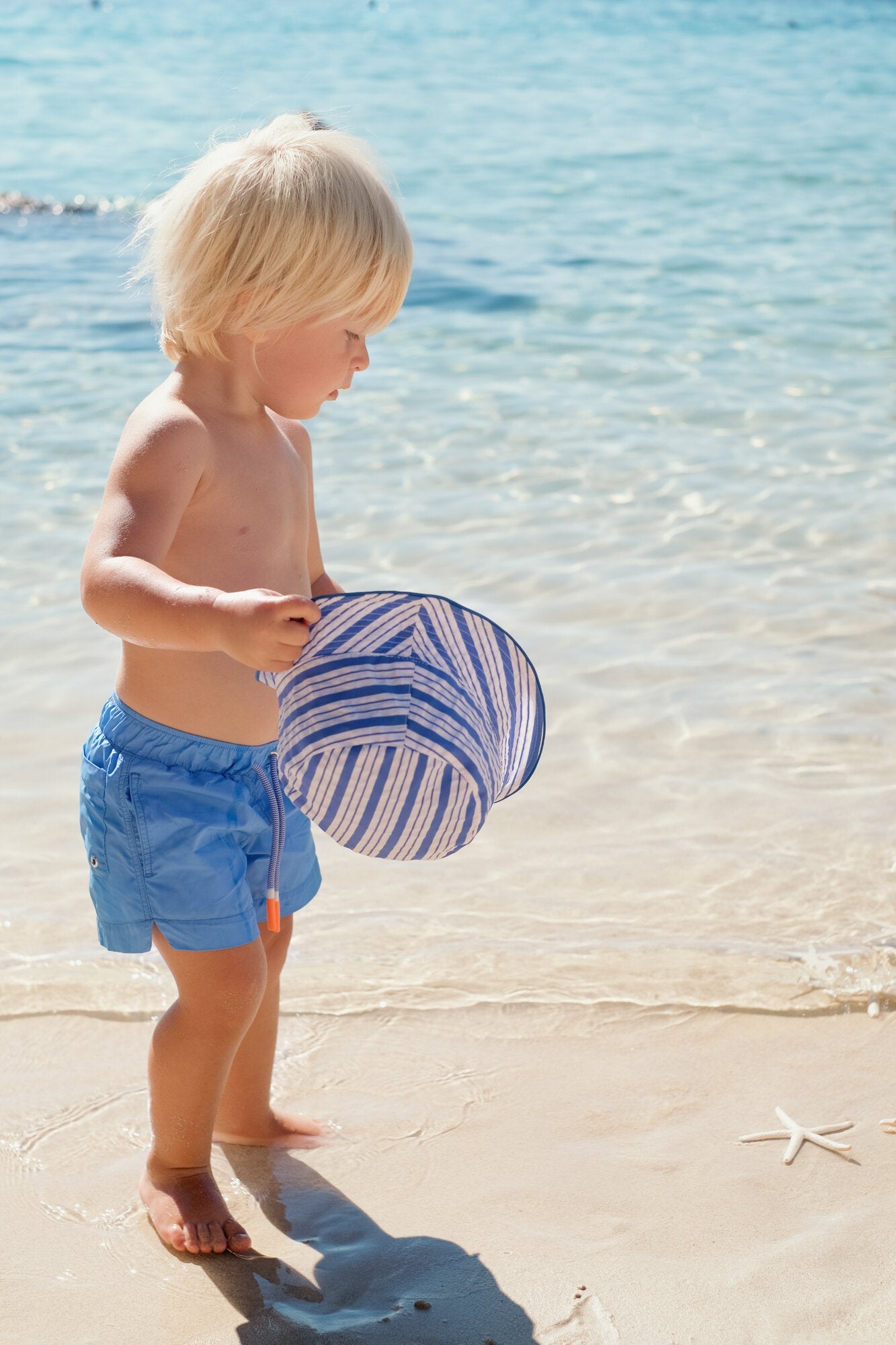 Boys' sky blue swim shorts | CAPRI