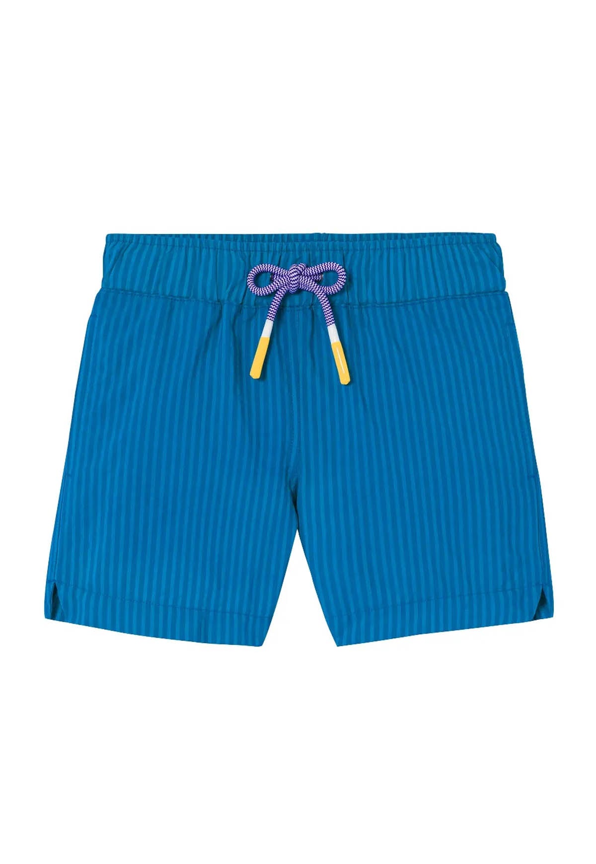 Short de bain garçon, rayures bleues | FIDJI