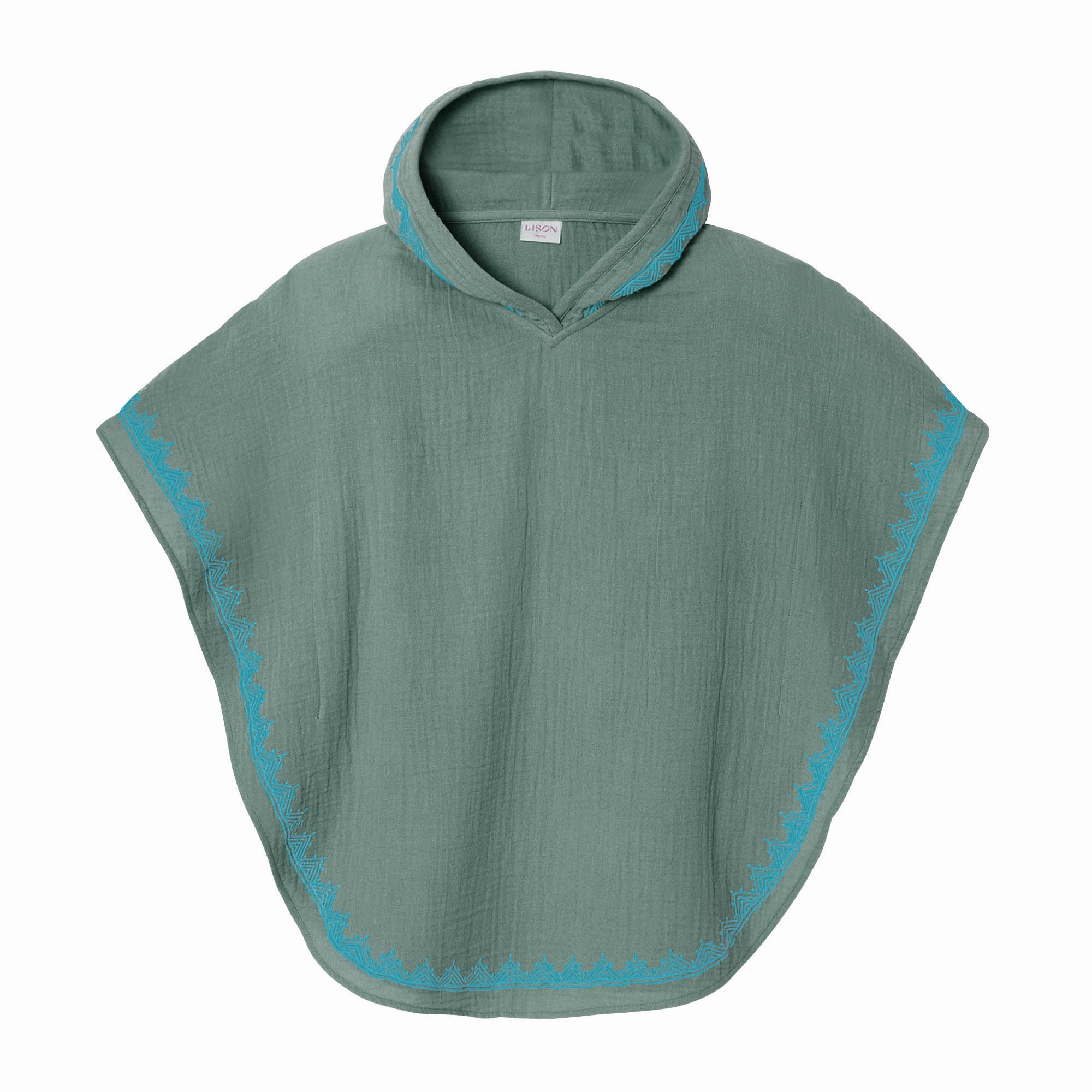 Caftan à capuche, sauge  | HOODIE