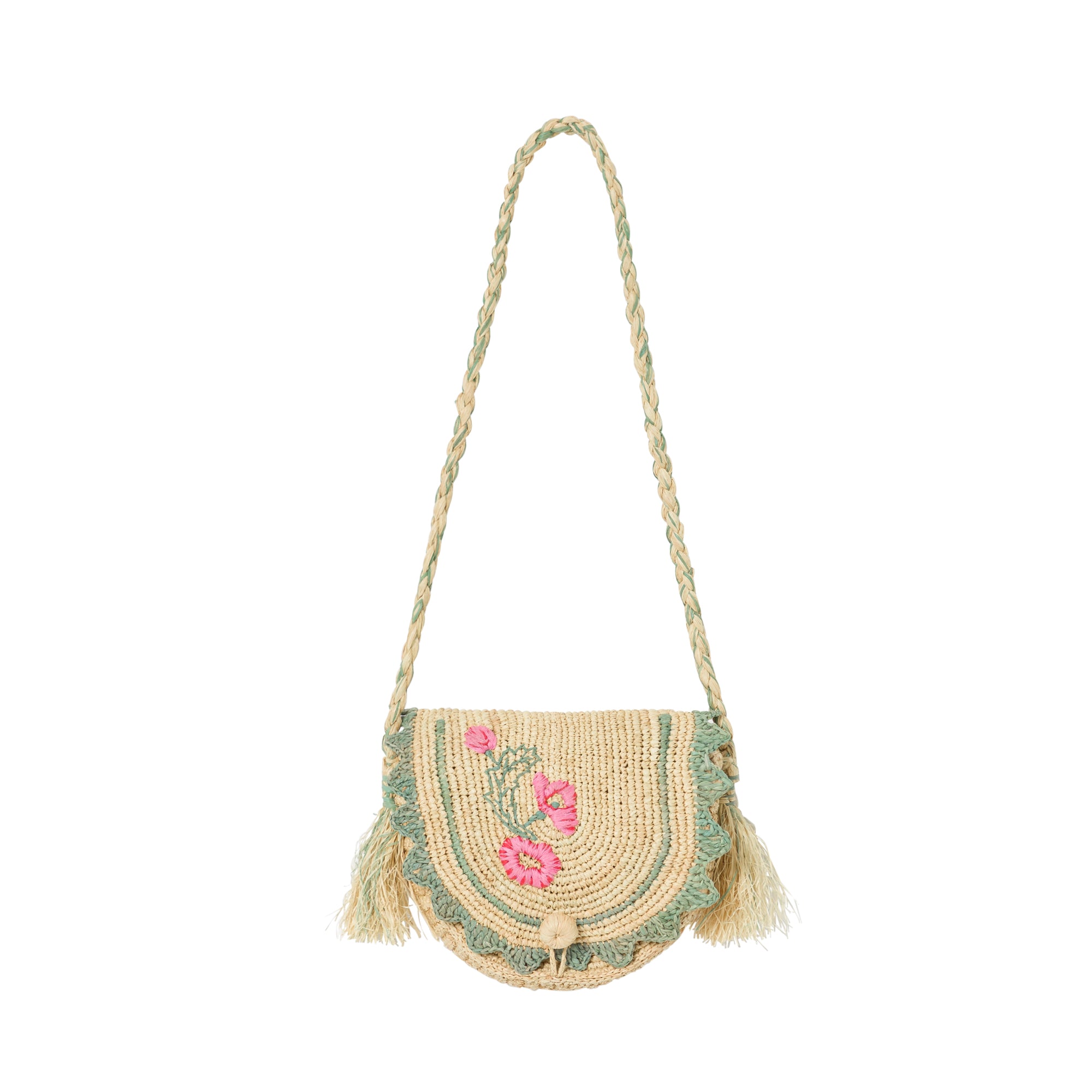 Girls' handbag, raffia