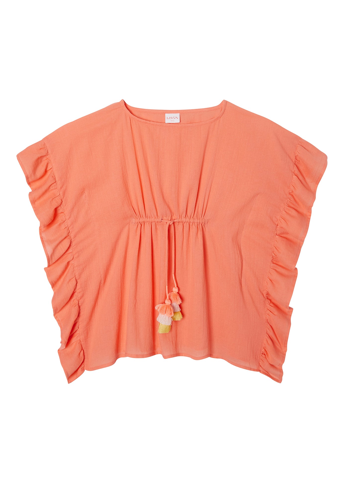 Caftan fille, corail | LEA