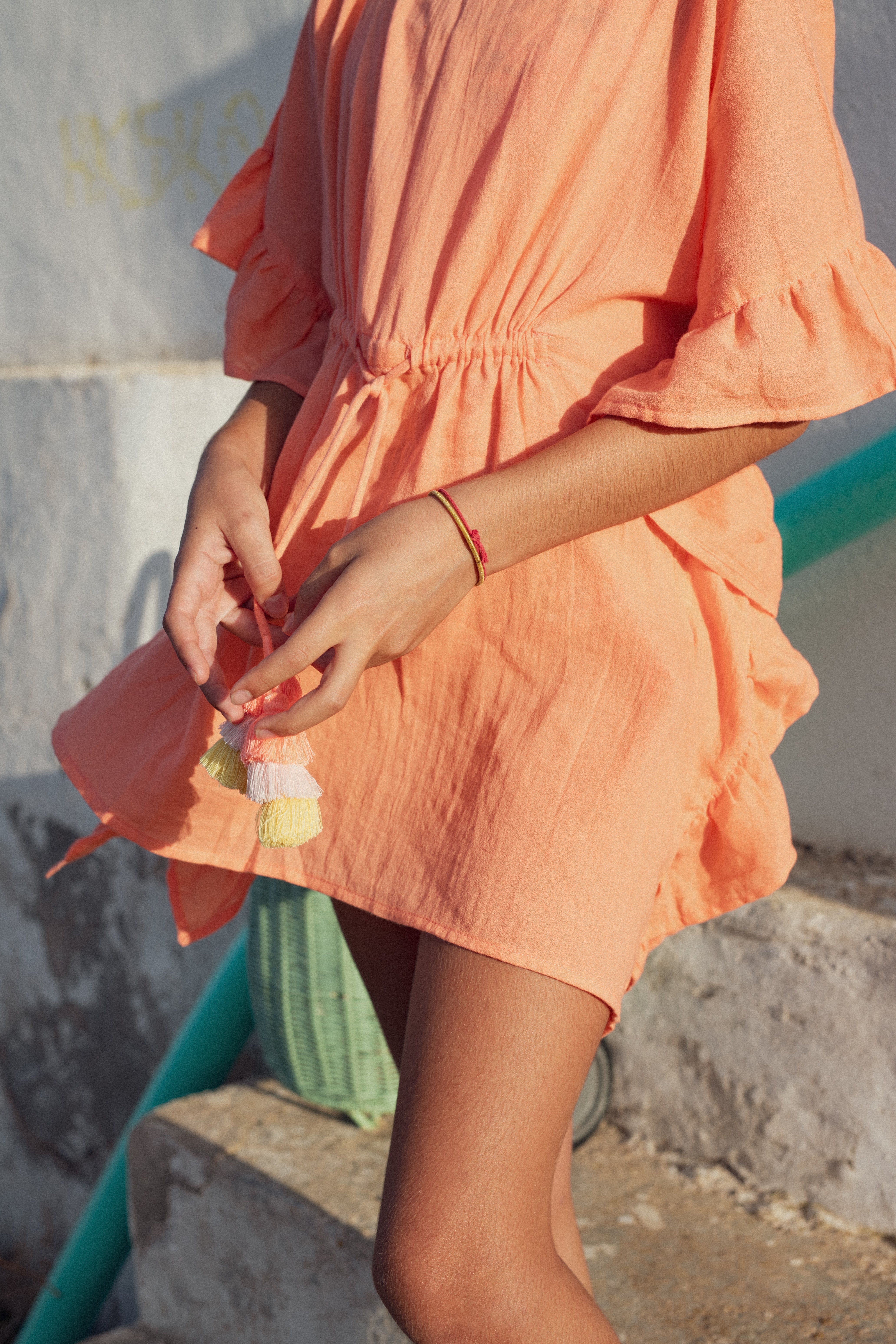 Girl's coverup, coral | LEA