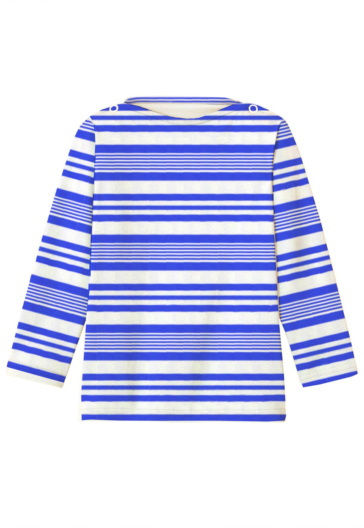 Boys' anti-UV t-shirt, blue striped | MALO T-SHIRT