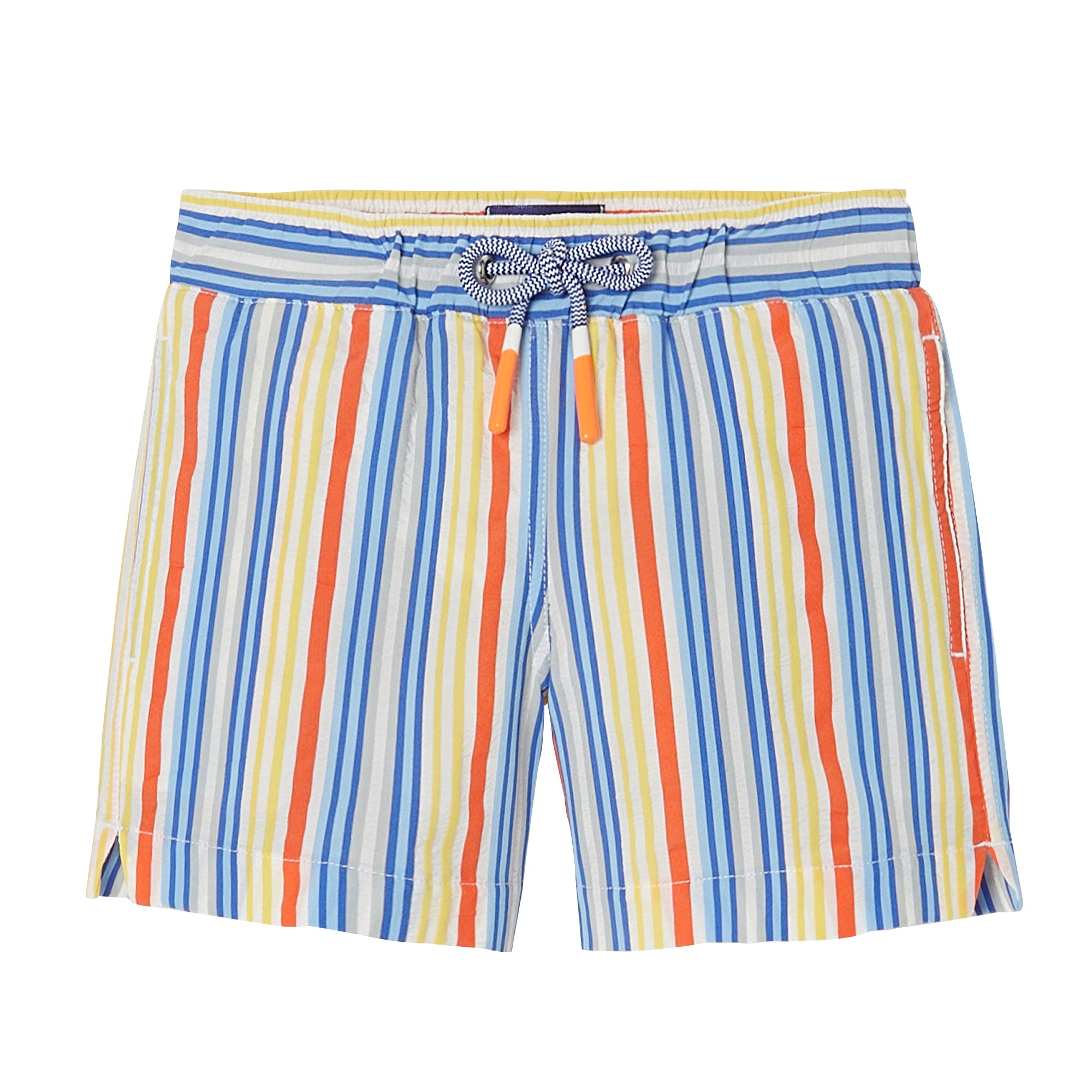 Boy's swimming shorts, aqua stripes | NAPOLI