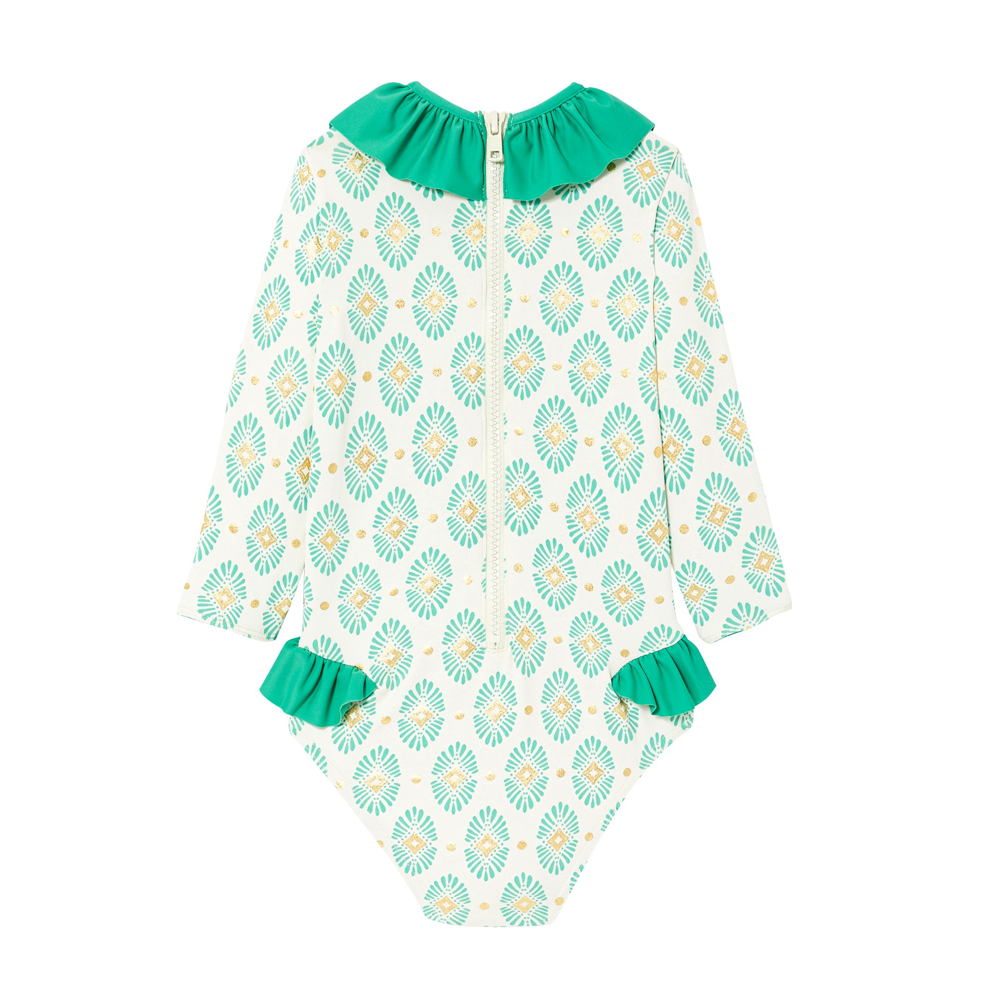 Maillot bébé fille Anti-UV, manches longues | PONDICHERY BABY