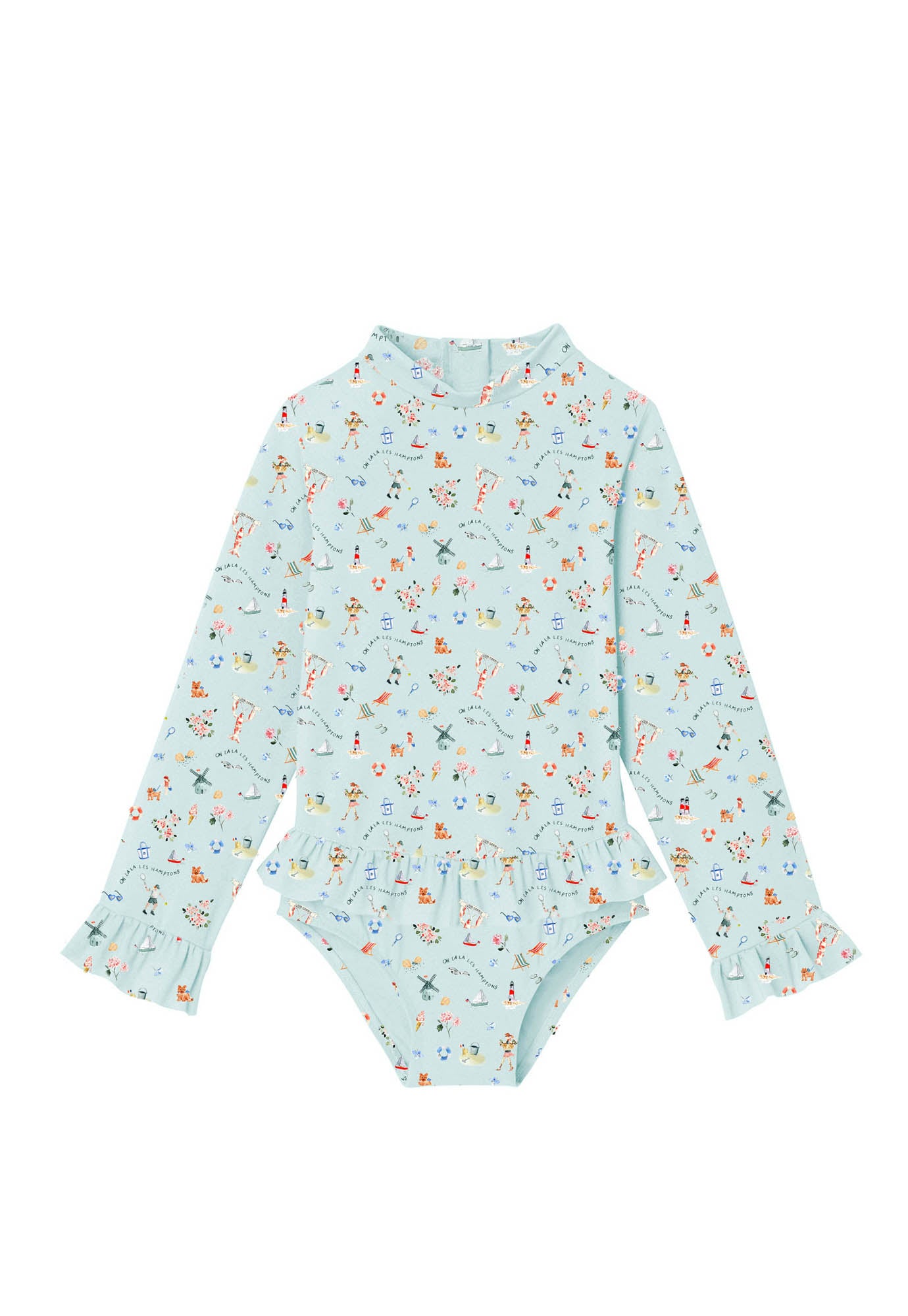 Girl's long-sleeved anti-uv jersey, Lison Paris X Danrie | DANRIE BABY