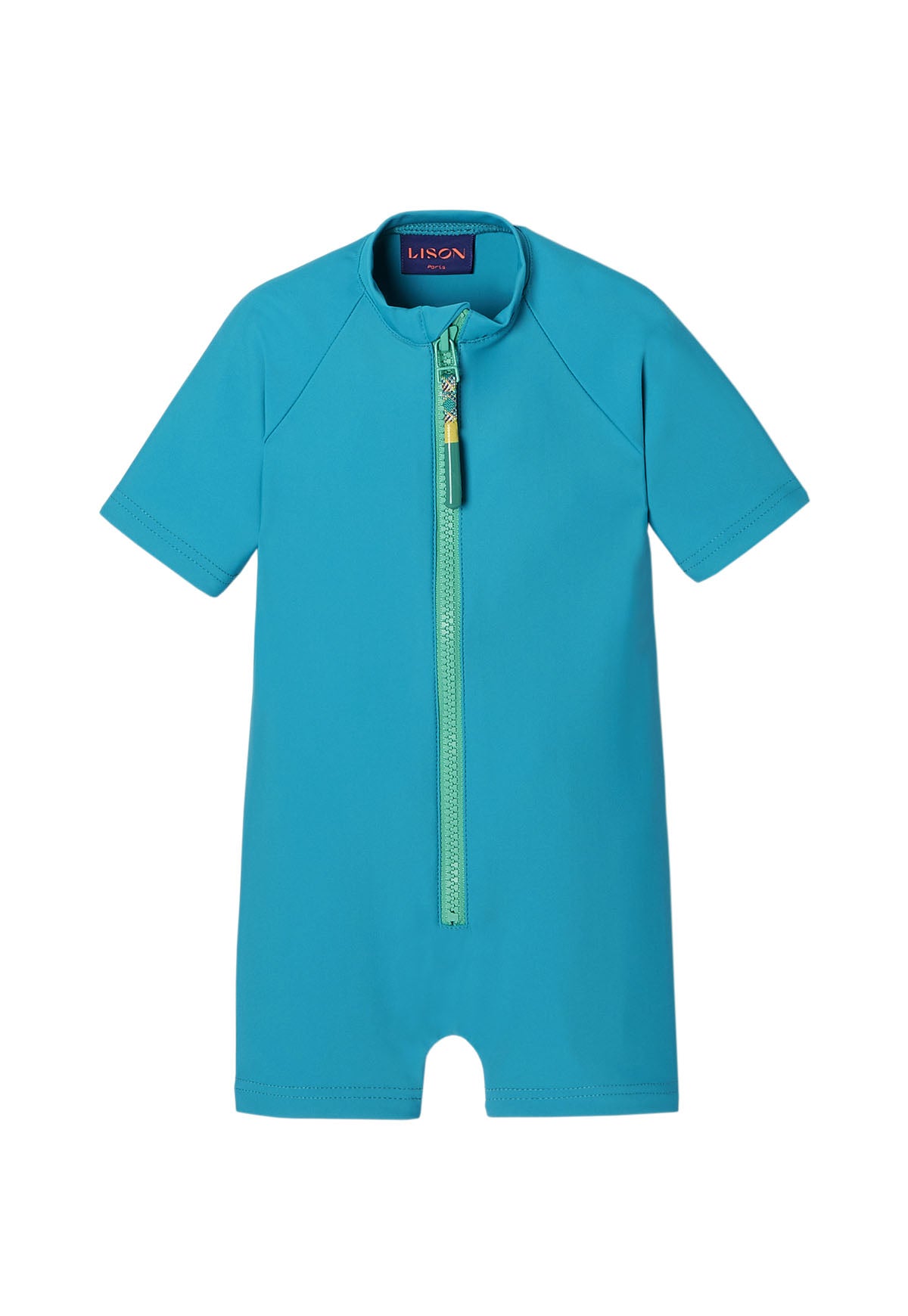 Boys' short-sleeved anti-UV wetsuit, jade | BYRON COMBI